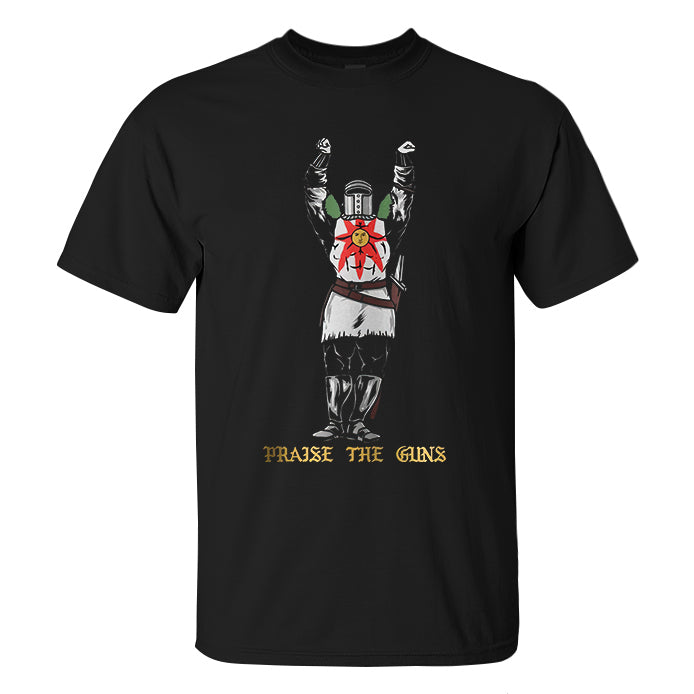 Praise The Guns Print Men's T-shirt