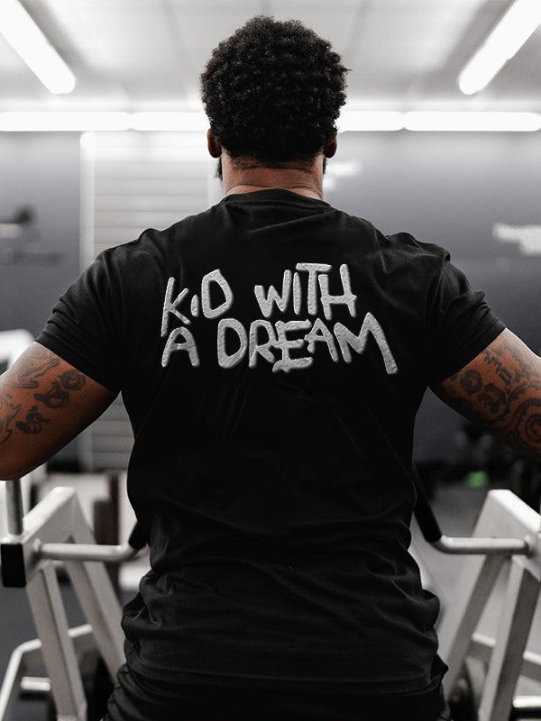 Kid With A Dream Print Men's T-shirt