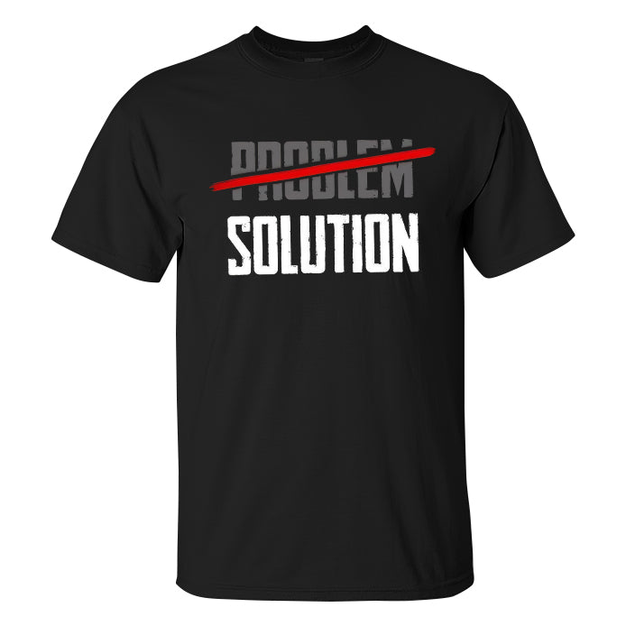 Problem Solution Printed Men's T-shirt