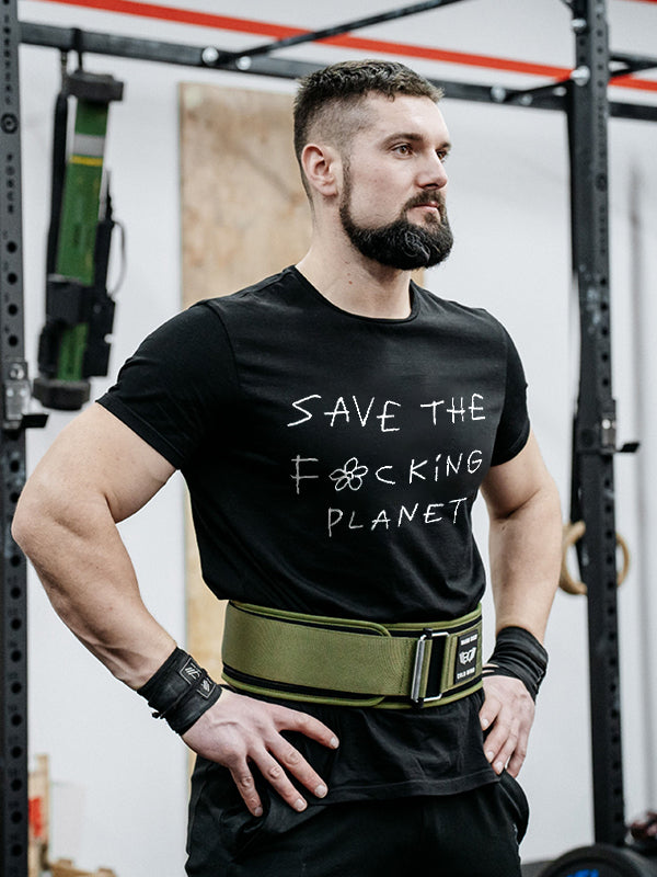 Save The F*cking Planet Printed Men's T-shirt