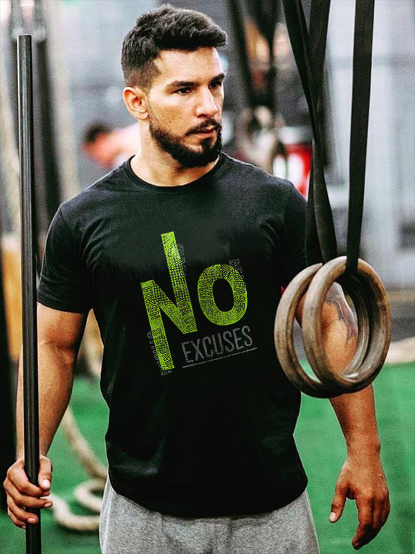 No Excuses Printed Men's T-shirt