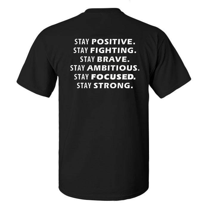 Stay Positive Printed Men's T-shirt