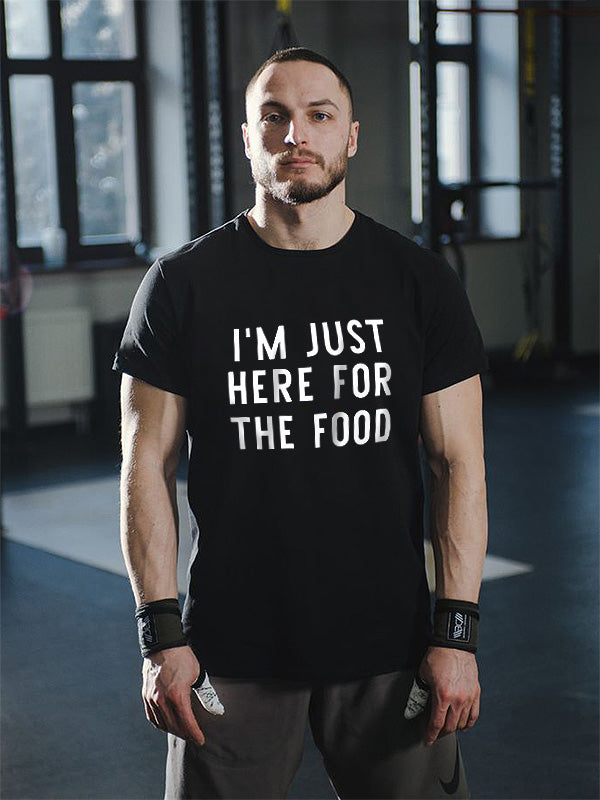 I'm Just Here For The Food Printed Men's T-shirt