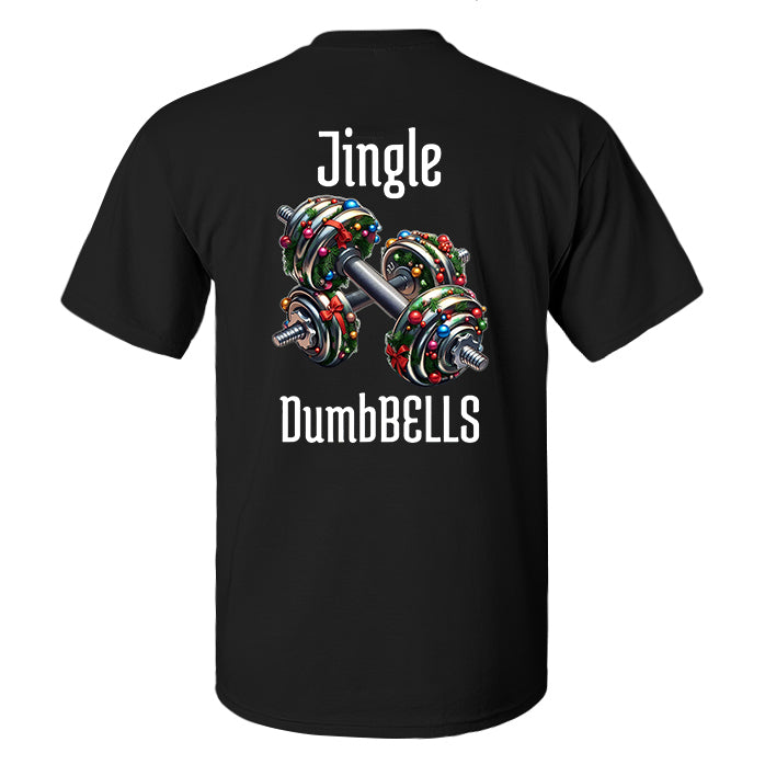 Jingle Dumbbells Printed Men's T-shirt