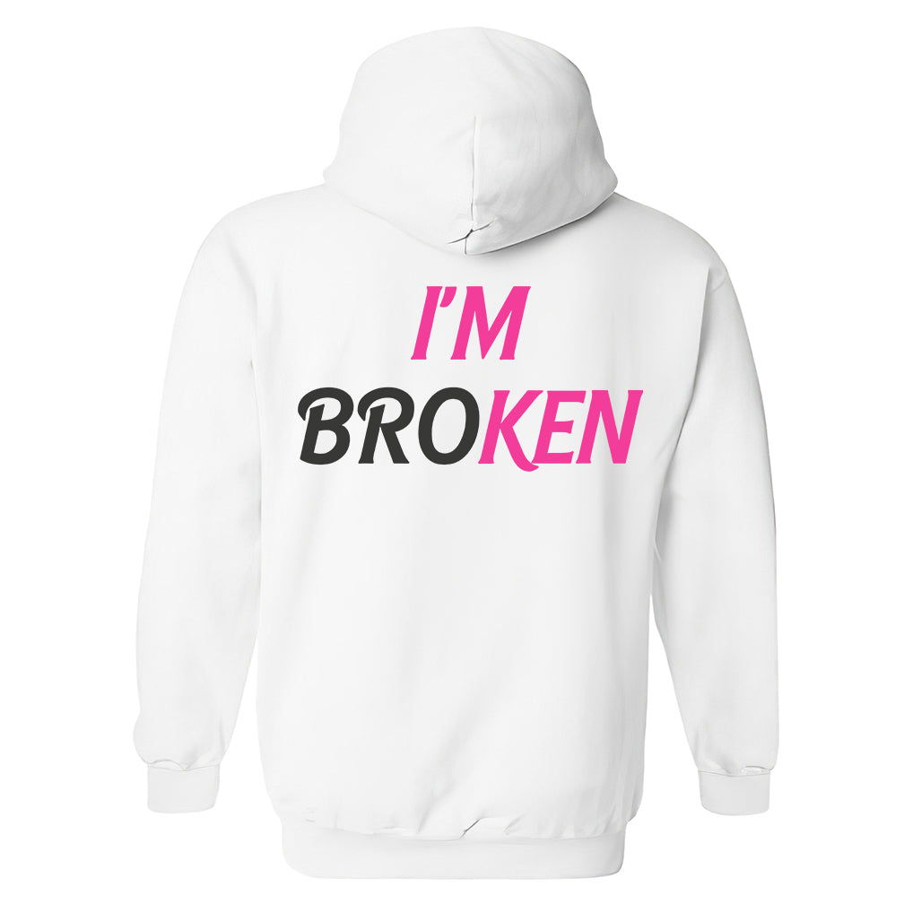 I'm Broken Printed Men's Hoodie