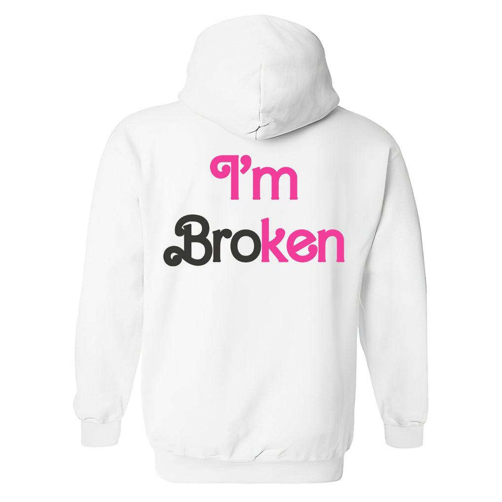 I'm Broken Printed Men's Hoodie