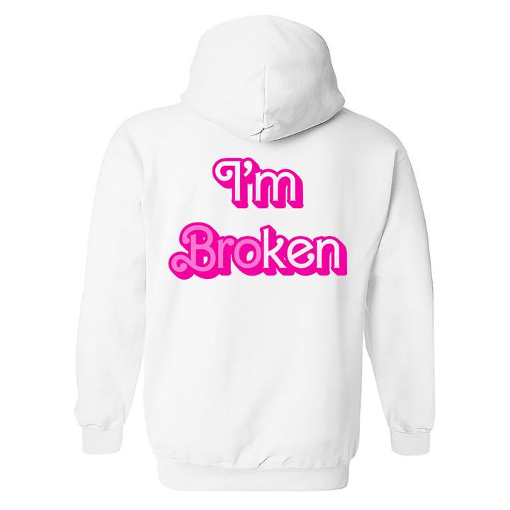 I'm Broken Printed Men's Hoodie