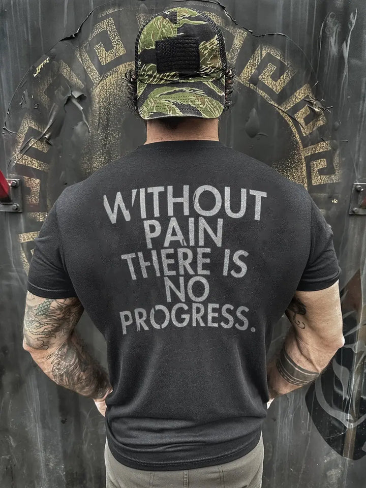 Without plan.There is no progress  Print Men's T-shirt