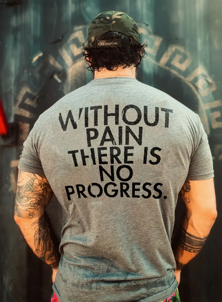 Without plan.There is no progress  Print Men's T-shirt