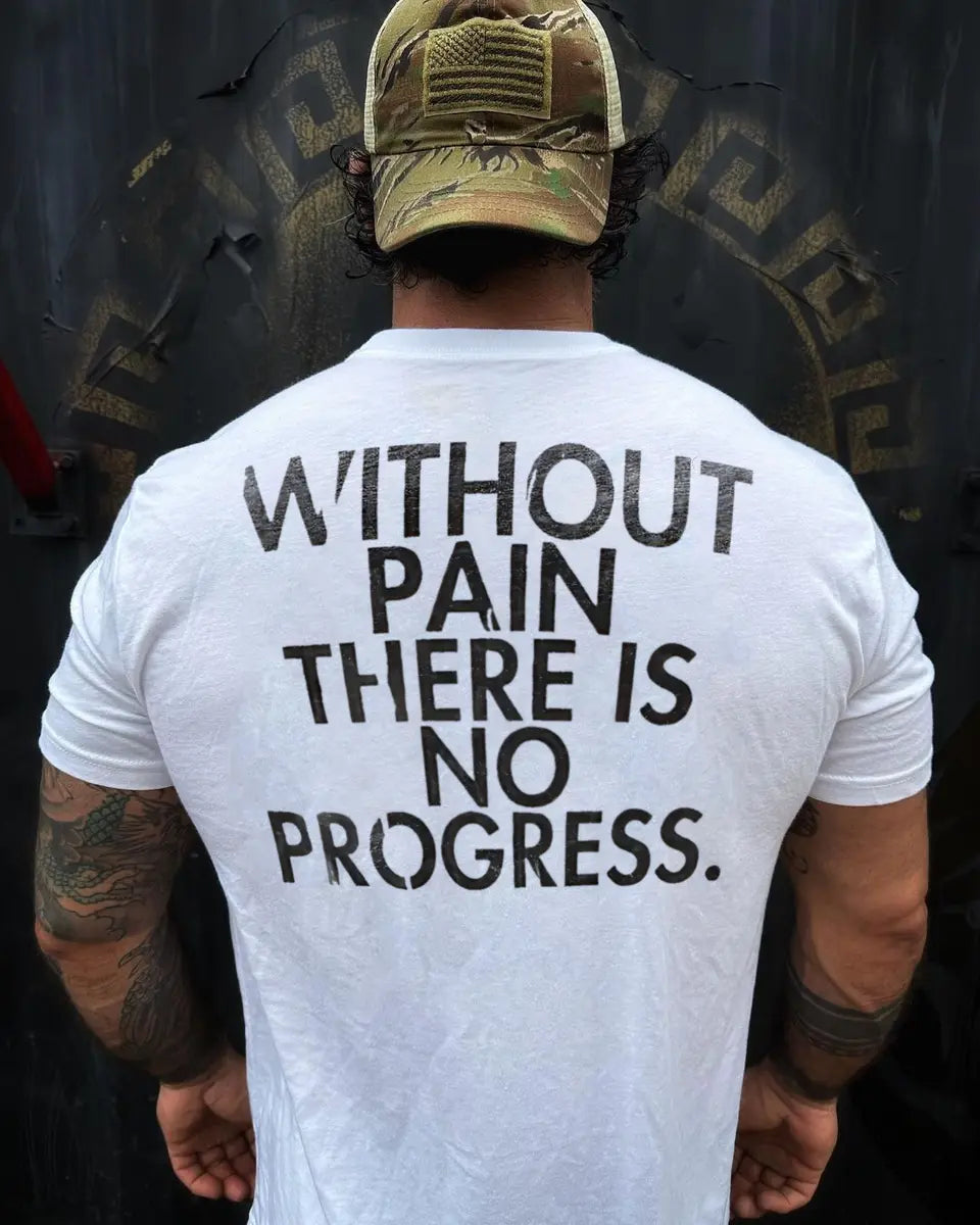 Without plan.There is no progress  Print Men's T-shirt