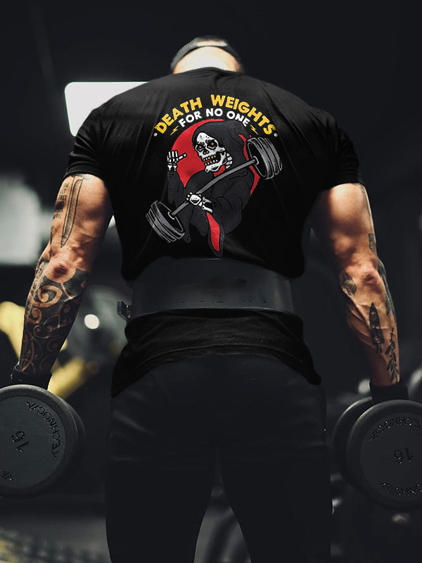 Death Weights For No One Printed Men's T-shirt