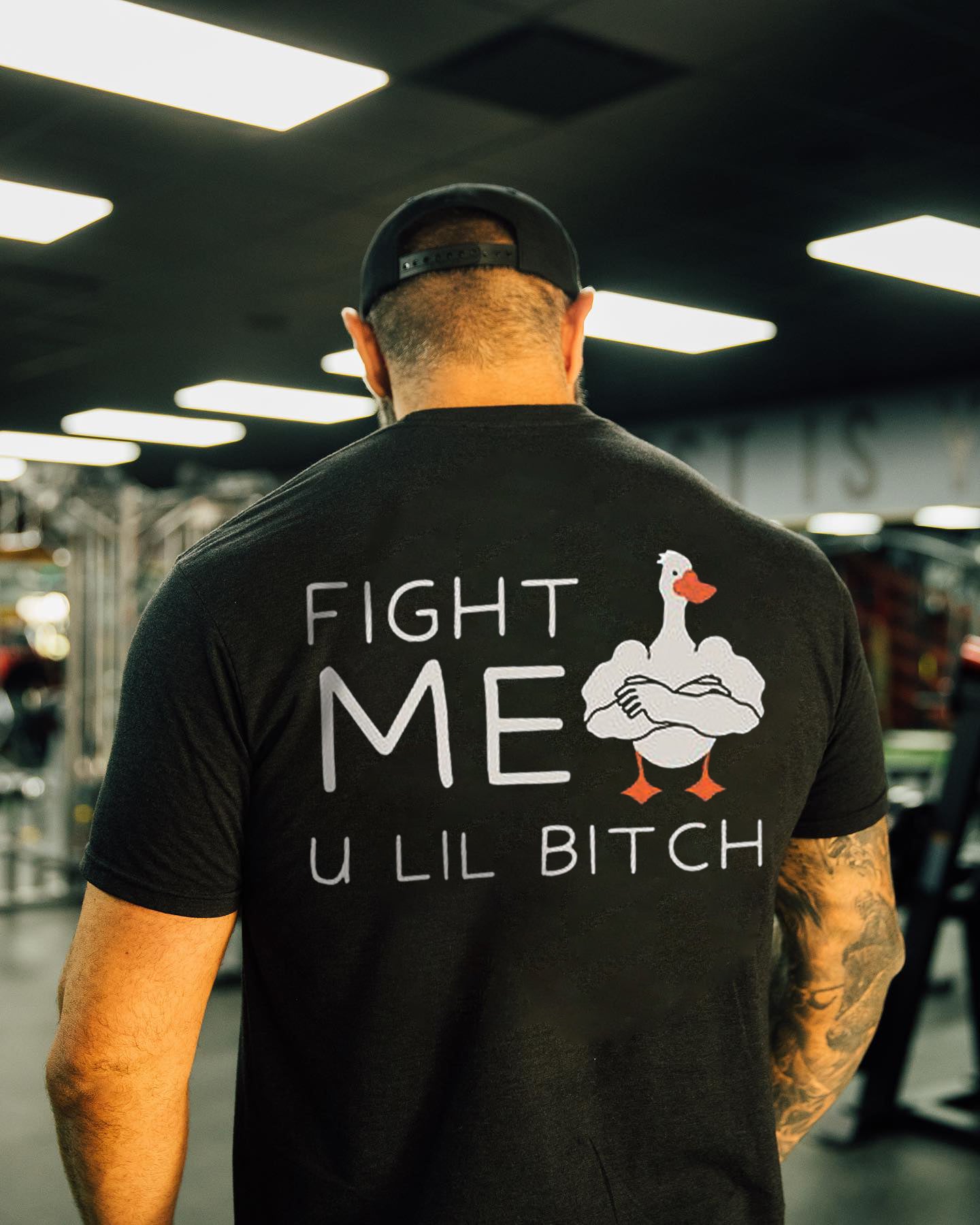Fight Me U Lil Bitch Printed Men's T-shirt
