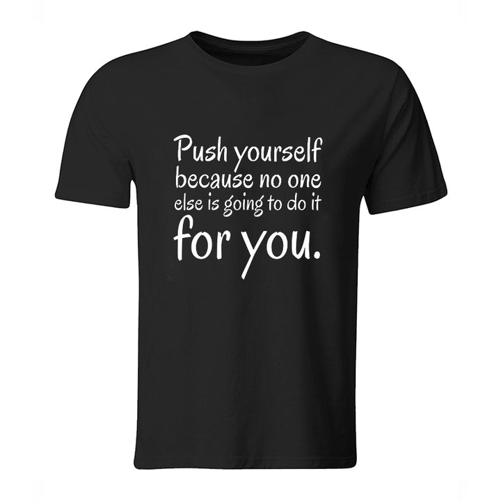 Push Yourself Print Men's T-shirt