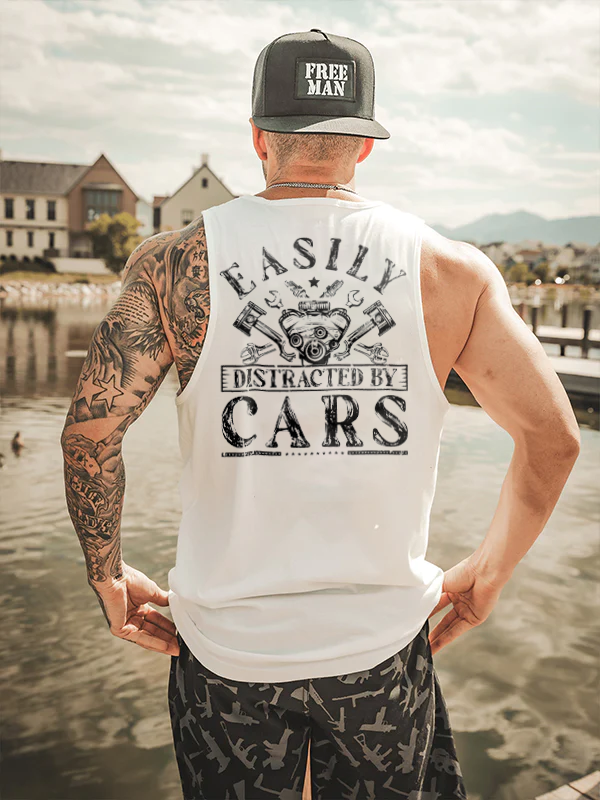 Easily Distracted By Cars Men's Vest