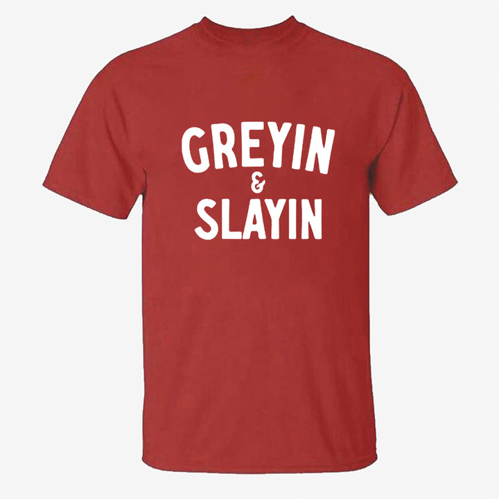 Greyin And Slayin Printed Men's T-shirts