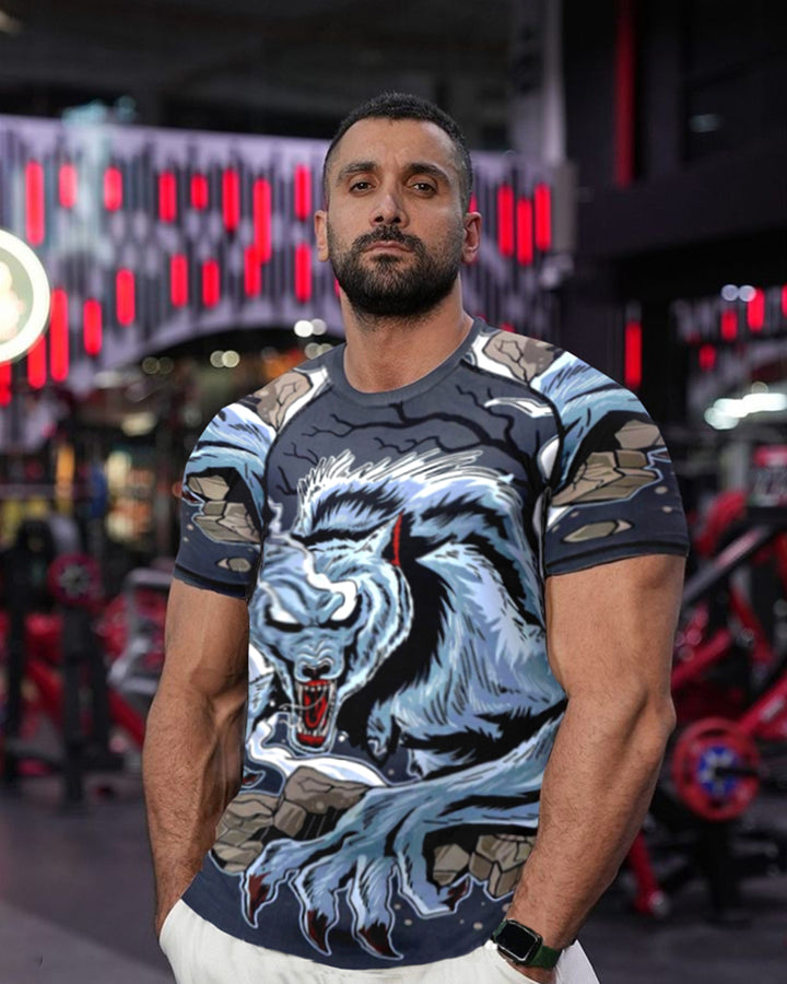 Fierce Dragon Printed Men's T-shirt