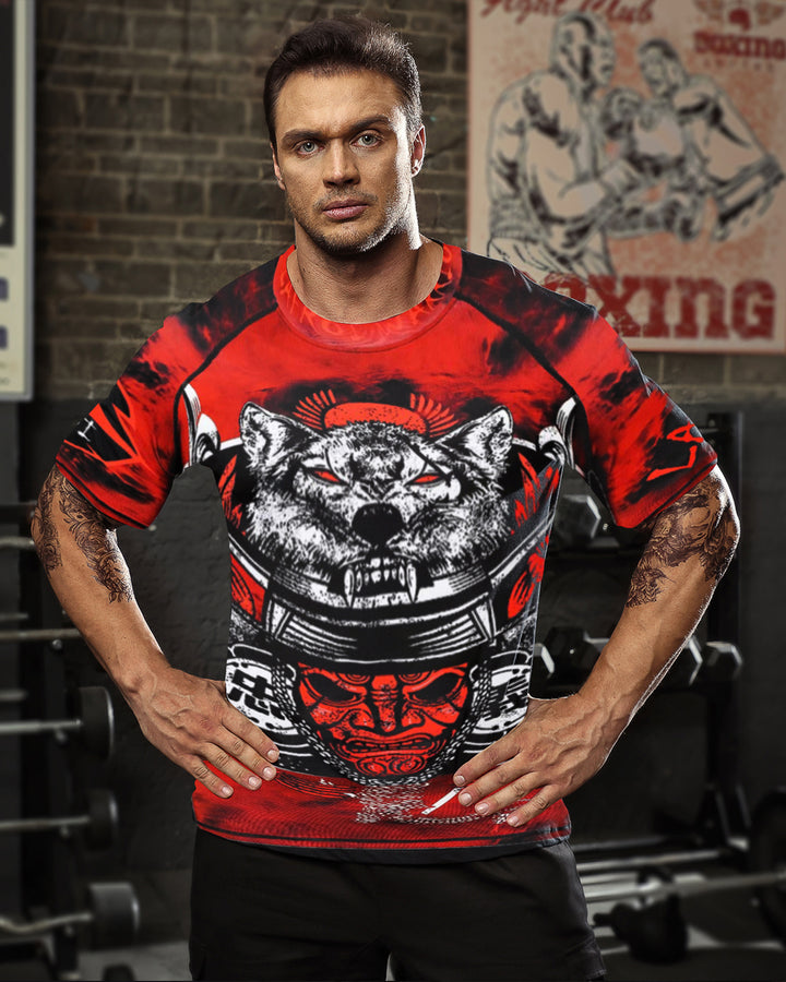 Japanese Samurai Printed Men's T-shirt