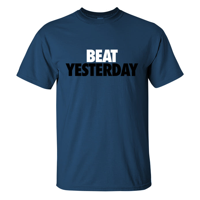 Beat Yesterday Print Men's T-shirt