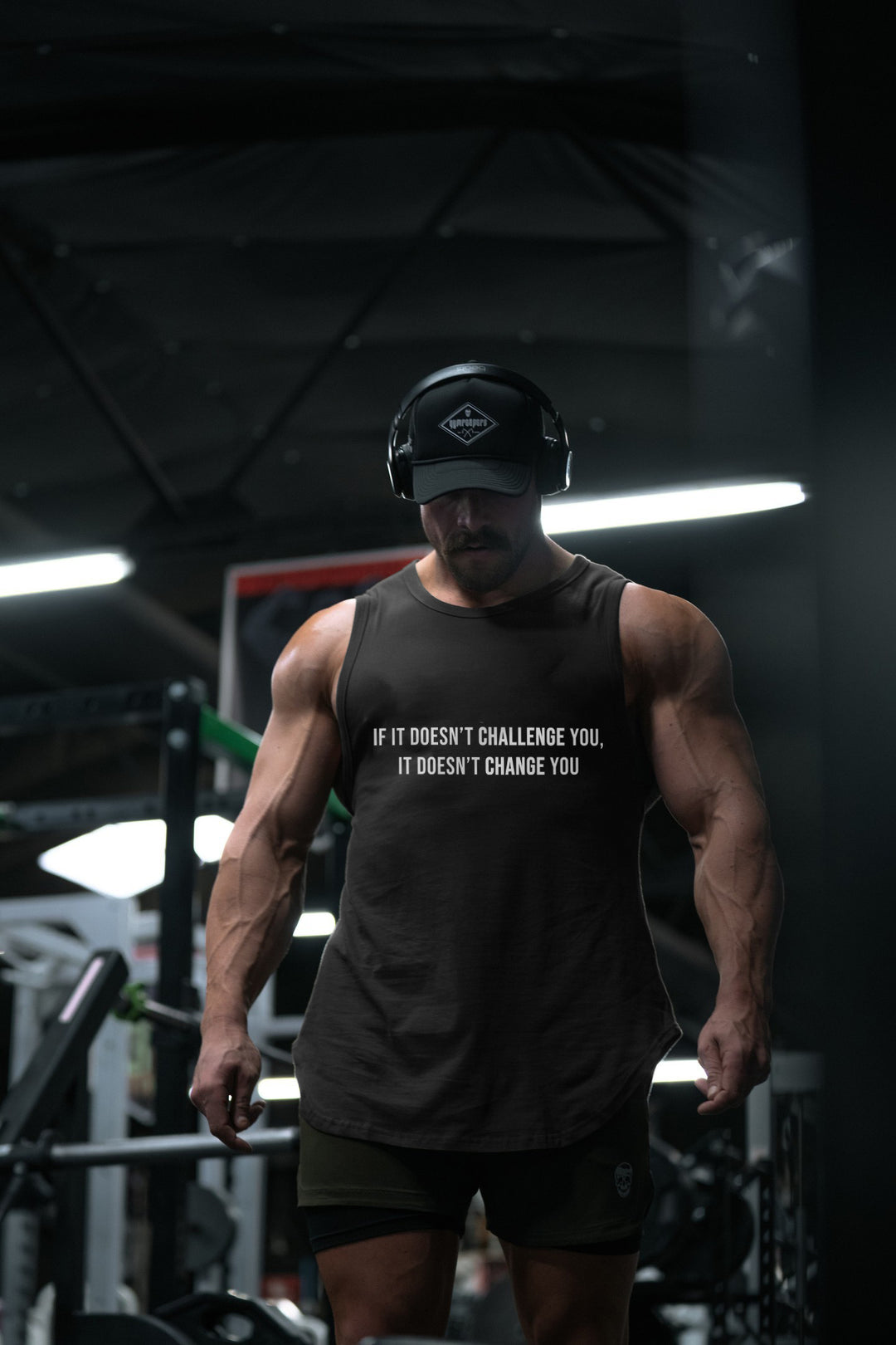 If It Doesn't Challenge You, It Doesn't Change You Printed Men's Vest