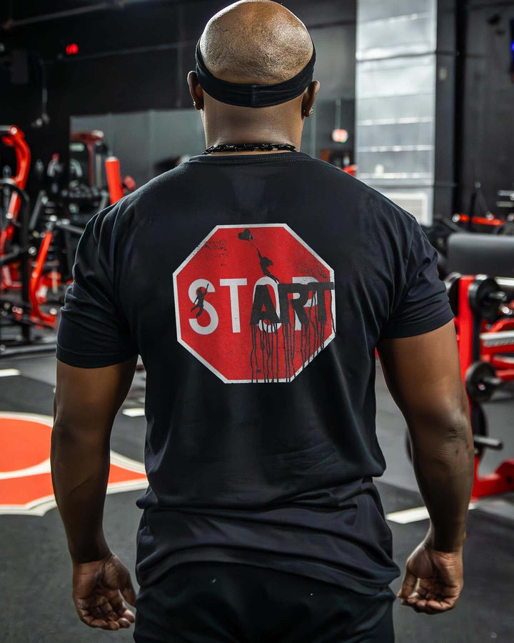 Stop Or Start Printed Men's T-shirt