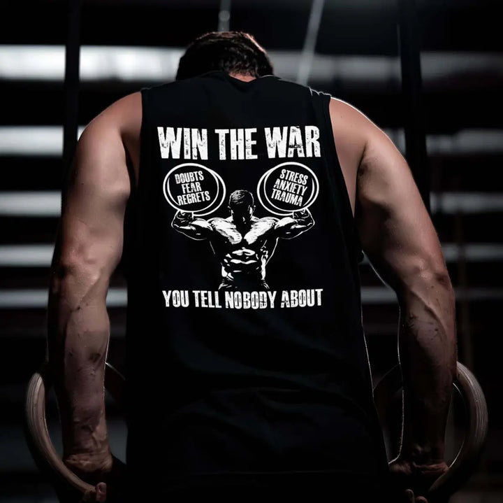 Win The War You Tell Nobody About Printed Men's Vest