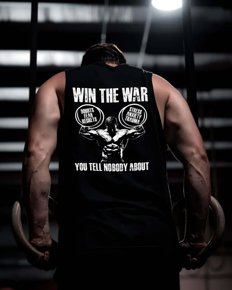 Win The War You Tell Nobody About Printed Men's Vest