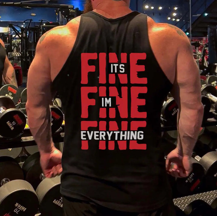 It's Fine I'm Fine Everything Is Fine Printed Men's Vest