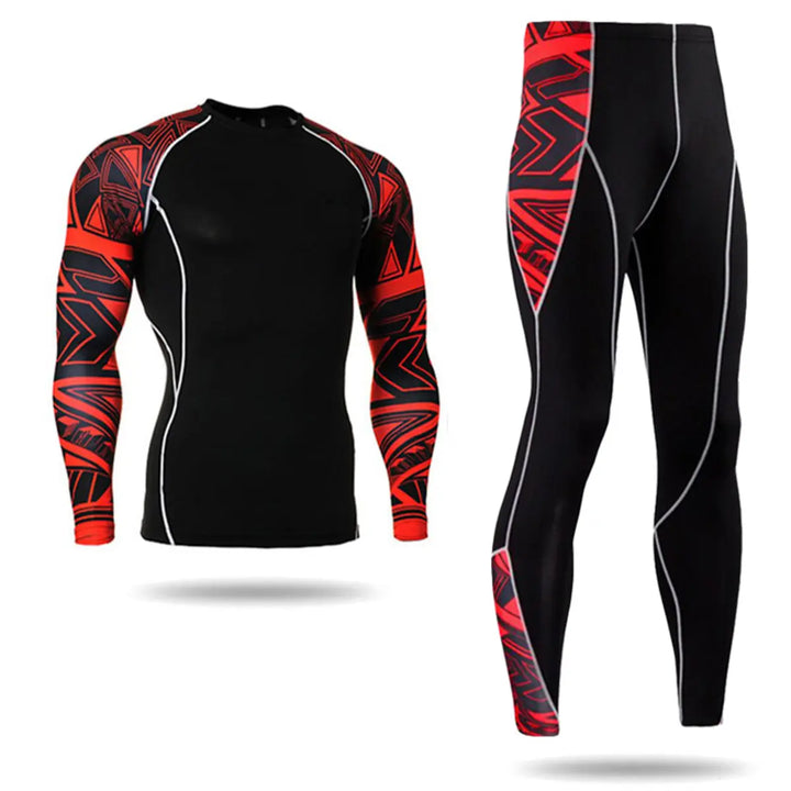 Sports Long Sleeve Men's Fitness Suit