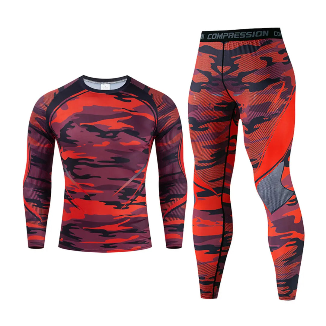 Colorful Printed High Stretch Quick Dry Outdoor Running Fitness Suit