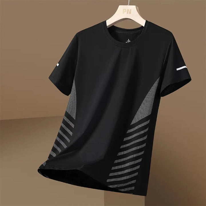 Men's Summer Thin Quick Dry Mesh Sports Fitness Quick Dry T-Shirt