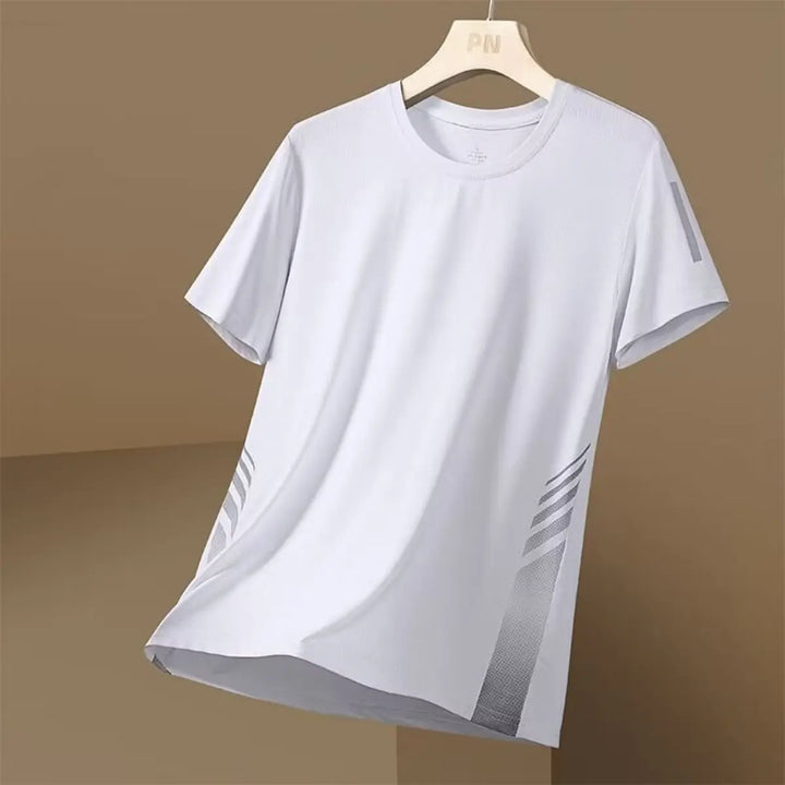 Men's Summer Thin Quick Dry Mesh Sports Fitness Quick Dry T-Shirt