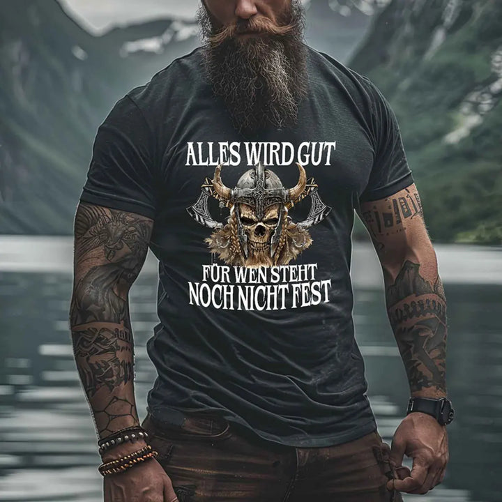 Viking Alles Wird Gut Printed Men's T-shirt