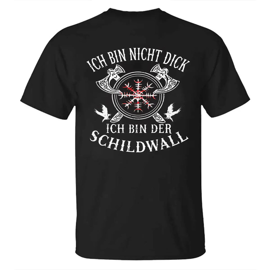 Viking Ich Bin Nicht Dick Printed Men's T-shirt