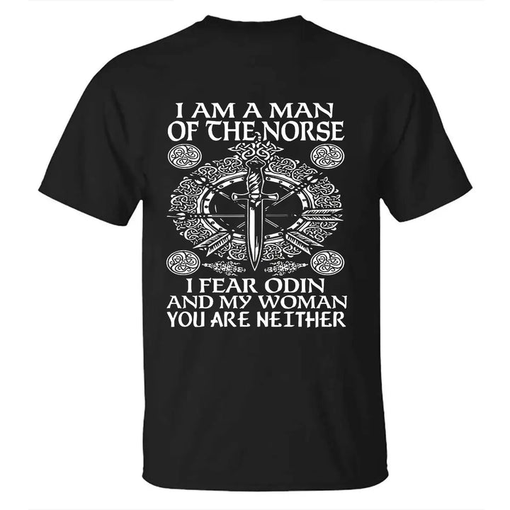 Viking I Am A Man Of The Norse Printed Men's T-shirt