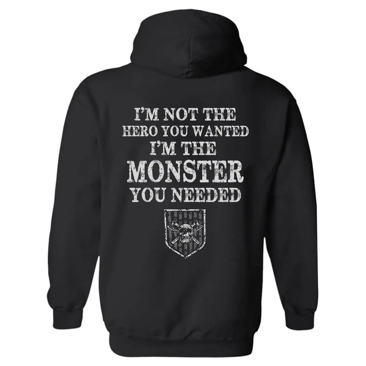 I'm Not The Hero You Wanted Printed Men's Hoodie