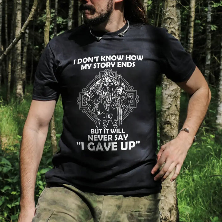 I Don't Know How My Story Ends Printed Men's T-shirt