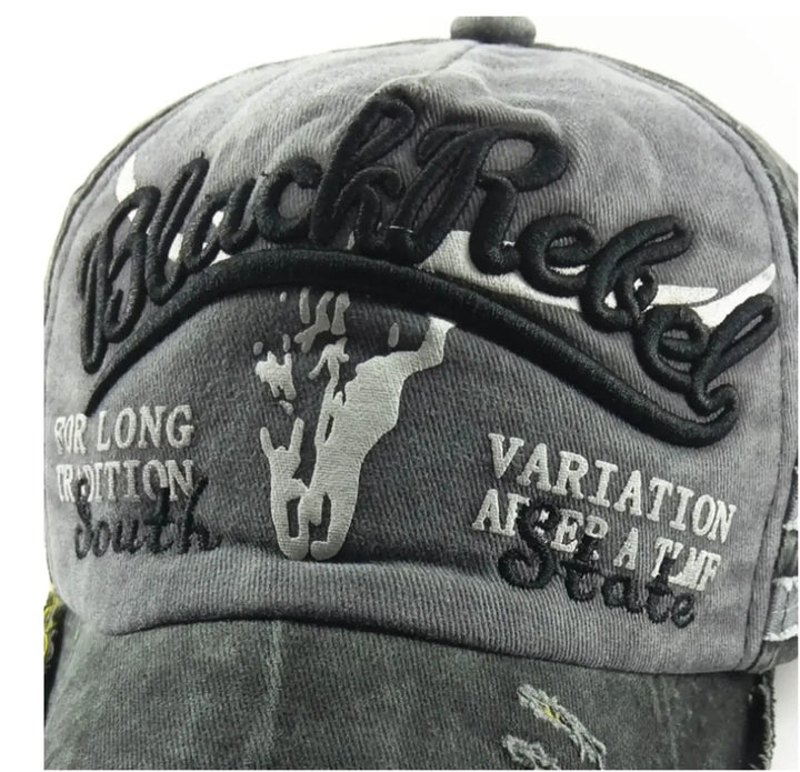 Outdoor Washed Denim Baseball Cap