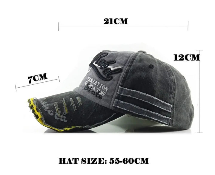 Outdoor Washed Denim Baseball Cap