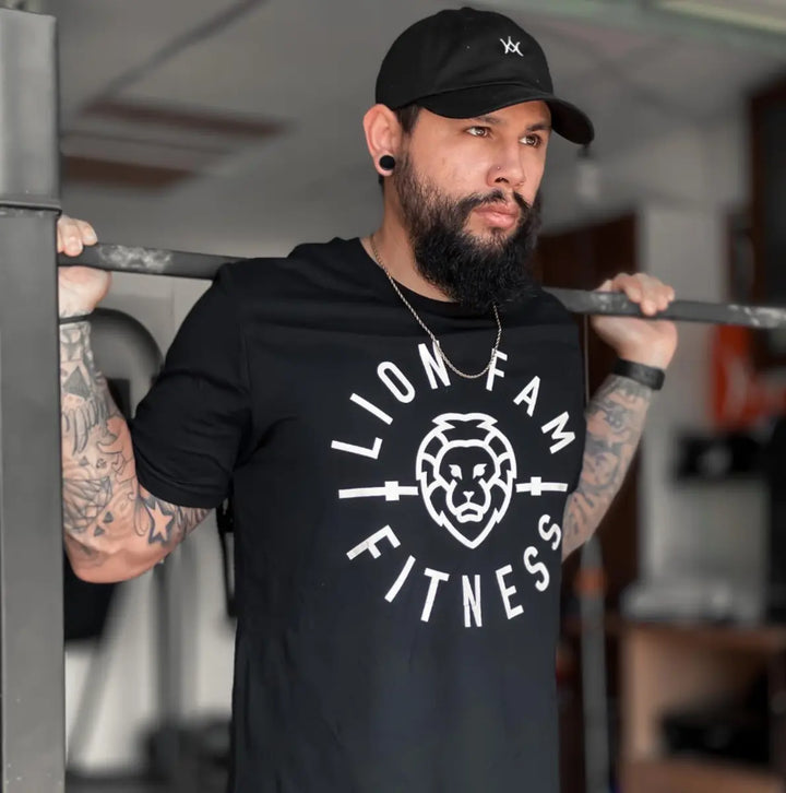 Lion fam  Fitness  Printed Casual Men's T-shirt