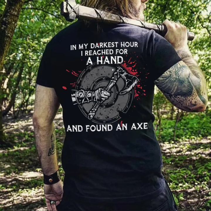 Viking In My Darkest Hour  Printed Men's T-shirt