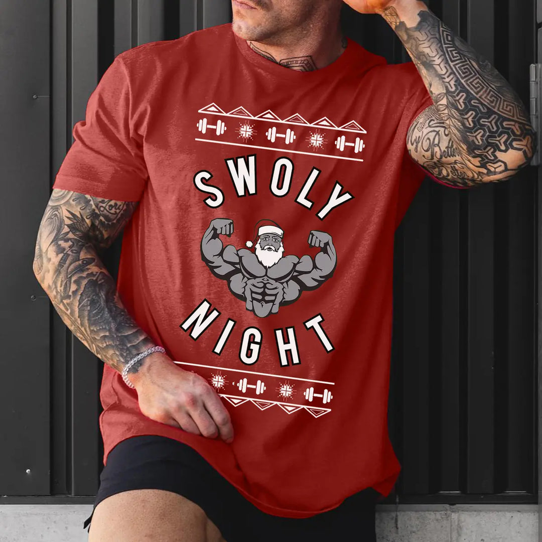 Swoly Night Printed Men's T-shirt