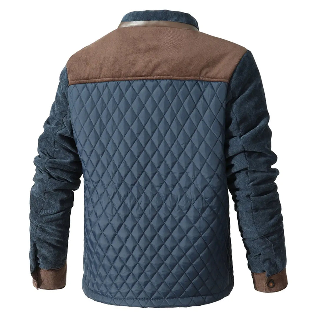 Men's Corduroy Patchwork Stand Collar Dax Jacket