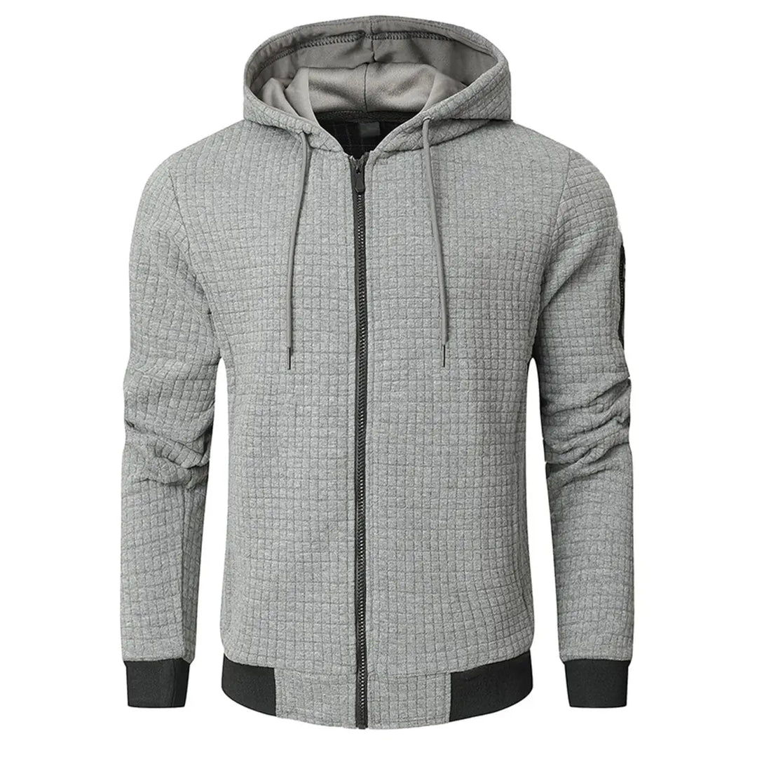 Men's Casual Ribbed Drawstring Engineered Warmth Hoodie