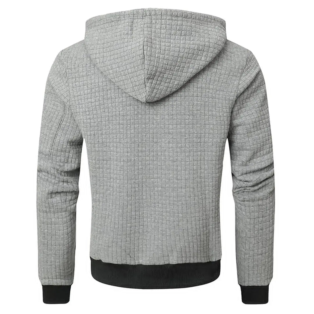 Men's Casual Ribbed Drawstring Engineered Warmth Hoodie