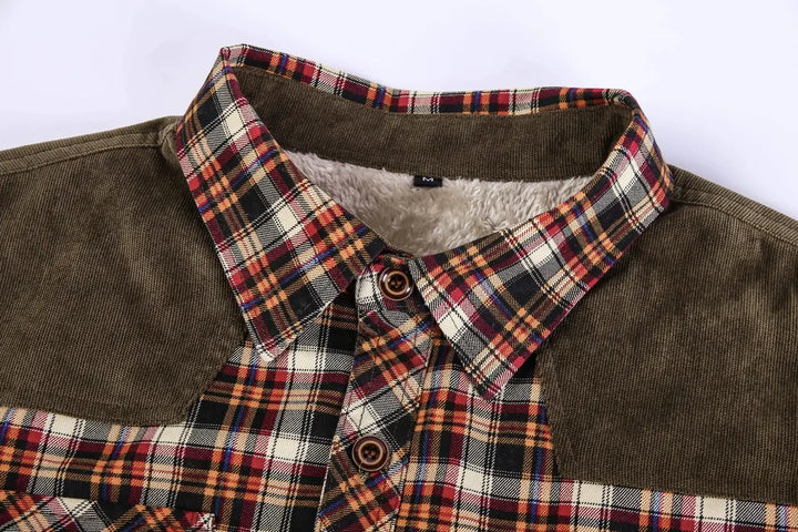 Men's Fleece Plaid Baldy Jacket