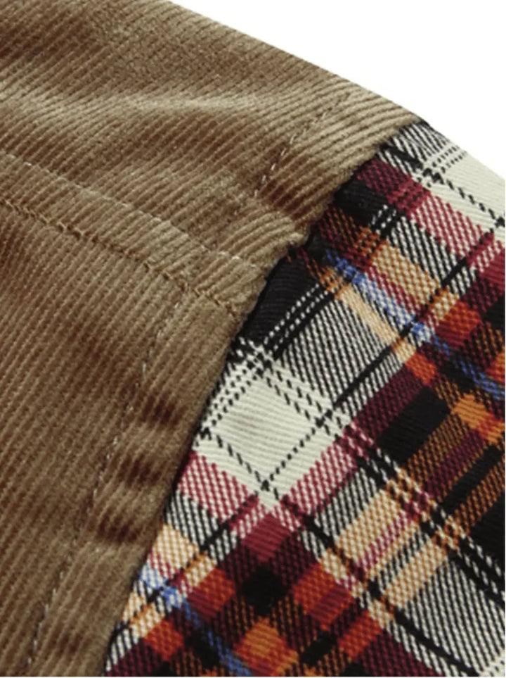 Men's Fleece Plaid Baldy Jacket