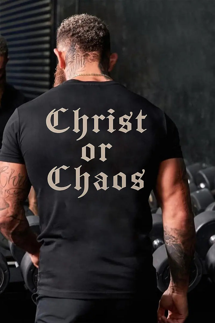 Christ Or Chaos Printed Men's T-shirt