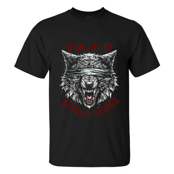 Beware Of Blind Guides Printed Men's T-shirt