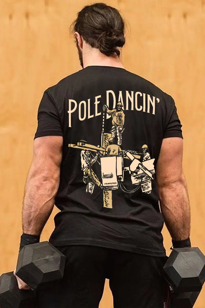 Pole Dancin' Printed Men's T-shirt