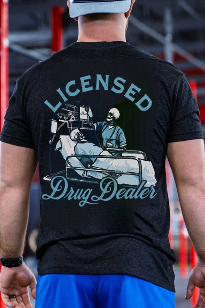 Licensed Drug Dealer Printed Men's T-shirt